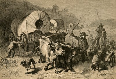 Emigracja do Kraju Zachodniego, 1877. autorstwa Albert Bobbett