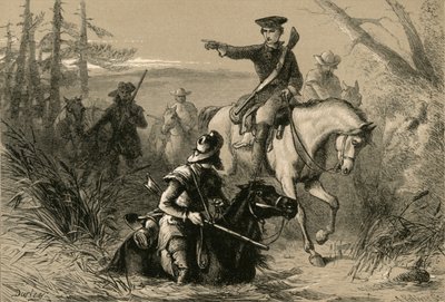 Major Waszyngton podczas misji u francuskiego dowódcy, 1877. autorstwa Albert Bobbett