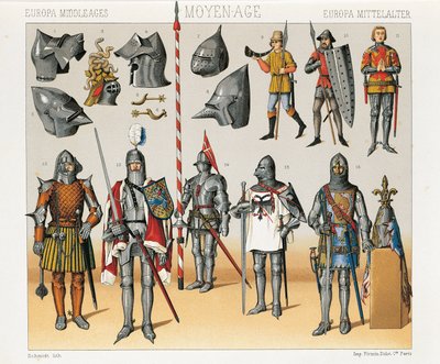 Ilustracja z Historycznych kostiumów Auguste