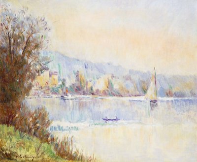 Łodzie na Sekwanie; Łodzie na Sekwanie, autorstwa Albert Charles Lebourg