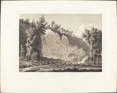 Cascatella Superiore w Tivoli autorstwa Albert Christoph Dies