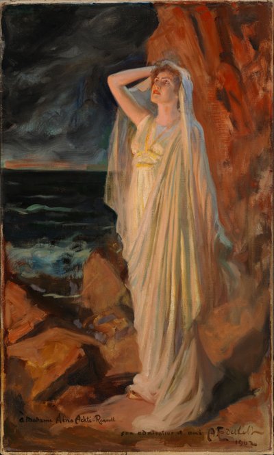 Aino Ackté jako Alkestis nad brzegiem Styksu autorstwa Albert Edelfelt