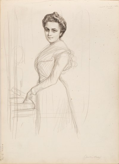 Camille Vallery-Radot, szkic do portretu autorstwa Albert Edelfelt