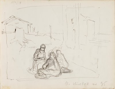 Szkice postaci w krajobrazie autorstwa Albert Edelfelt
