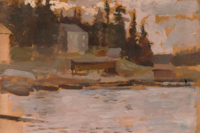 Szkic krajobrazu z Hamari autorstwa Albert Edelfelt