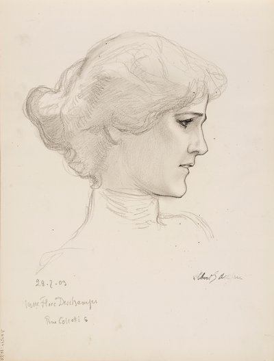 Pani Flore Deschamps autorstwa Albert Edelfelt