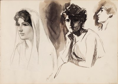 Postacie kobiece autorstwa Albert Edelfelt