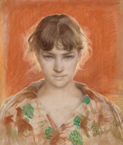 Paryska modelka w szlafroku (Paryska modelka w szlafroku) autorstwa Albert Edelfelt