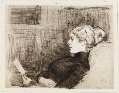 Portret Marie Hagelstam (autorstwa Heirotha) autorstwa Albert Edelfelt