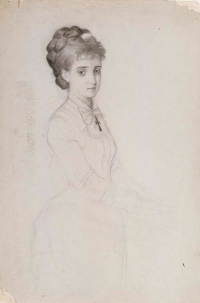 Portret stojącej kobiety autorstwa Albert Edelfelt