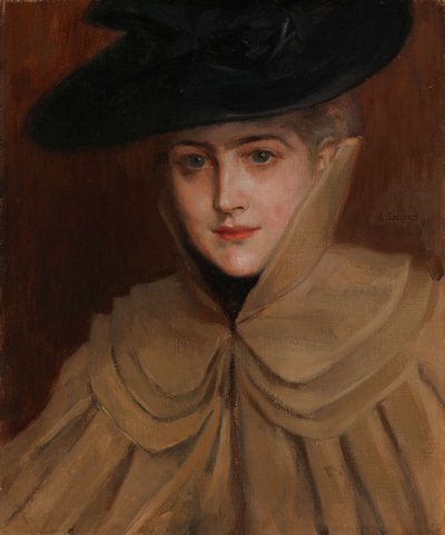Portret młodej kobiety autorstwa Albert Edelfelt