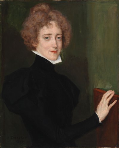 Portret autorki Elsy Lindberg autorstwa Albert Edelfelt