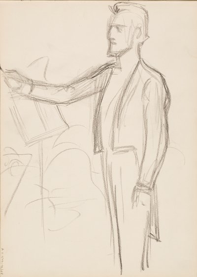 Robert Kajanus, szkic do portretu autorstwa Albert Edelfelt