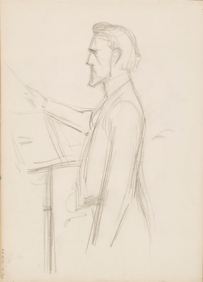 Robert Kajanus, szkic do portretu autorstwa Albert Edelfelt