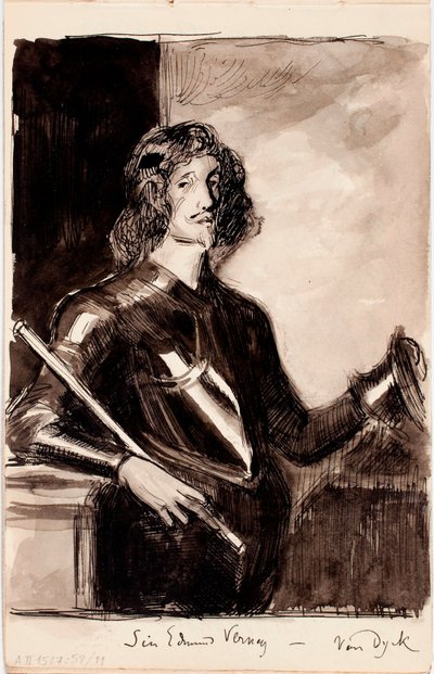 Sir Edmund Verney, kopia według Anthony’ego van Dycka autorstwa Albert Edelfelt