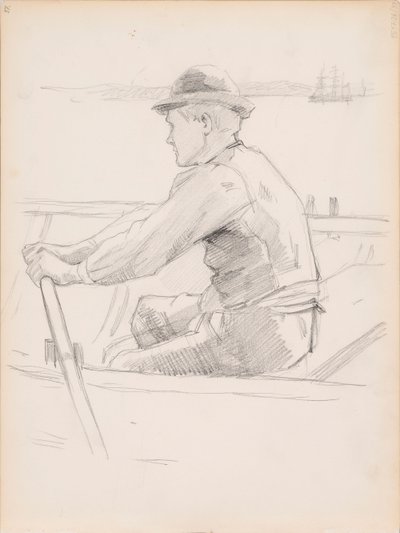 Szkic przedstawiający przenoszenie trumny dziecka (Pogrzeb dziecka) autorstwa Albert Edelfelt