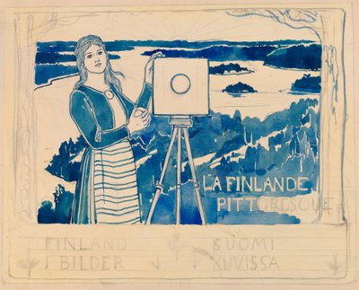 Szkic do publikacji „Pictorial Finland” autorstwa Albert Edelfelt
