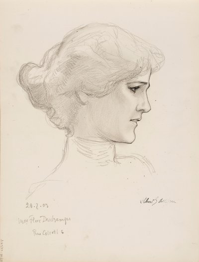 Pani Flore Deschamps autorstwa Albert Edelfelt