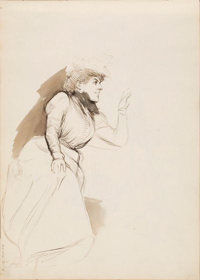 Kobieta siedząca (Aino Ackté) autorstwa Albert Edelfelt