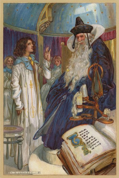 Zacząłem nabierać odwagi i opowiedziałem Jego Wysokości krótką historię moich kilku przygód (chromolitho) autorstwa Albert Edward Jackson
