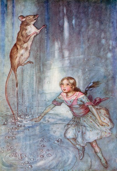 Ilustracja do Alicji w Krainie Czarów (litografia kolorowa) autorstwa Albert Edward Jackson