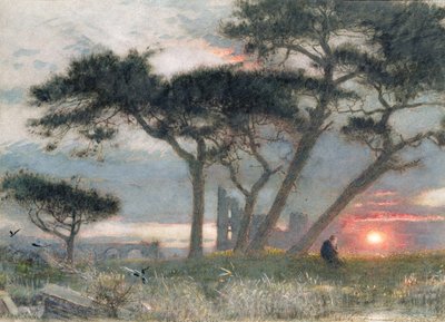 A Days End: It Might Have Been (toaleta i kolor nadwozia na papierze) autorstwa Albert Goodwin