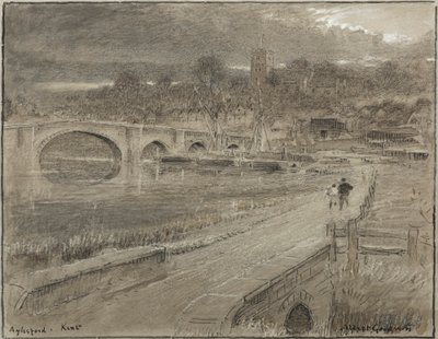 Aylesford, Kent (akwarela) autorstwa Albert Goodwin