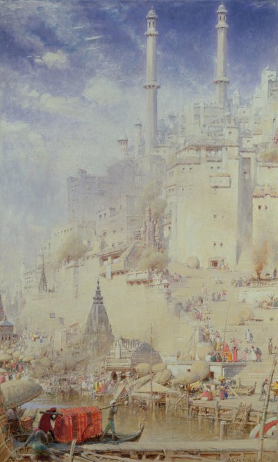 Benares (znany również jako Varanasi) autorstwa Albert Goodwin
