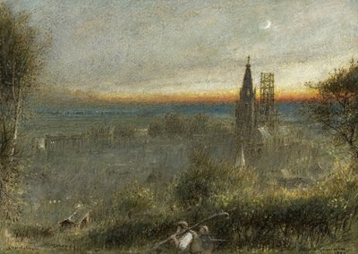 Caudebec, Normandia autorstwa Albert Goodwin