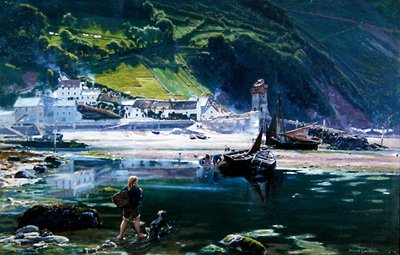 Countisbury Hill, Lynmouth autorstwa Albert Goodwin