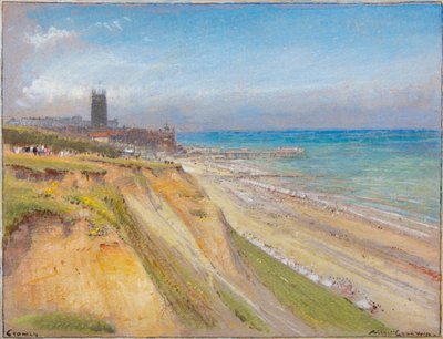 Cromer (akwarela z akwarelą i ołówkiem na barwionym papierze) autorstwa Albert Goodwin