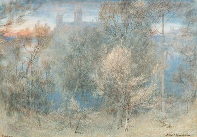 Durham (akwarela) autorstwa Albert Goodwin