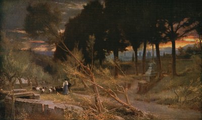 Florencja: Wieczór, 1896, c1930. autorstwa Albert Goodwin