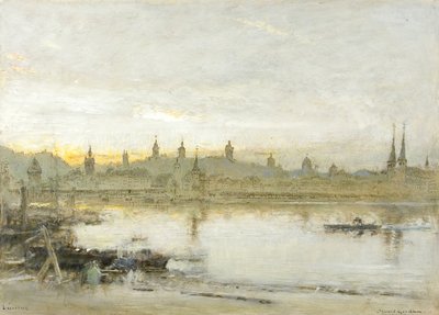 Lucerna (olej, długopis i tusz na papierze) autorstwa Albert Goodwin