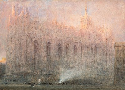 Katedra w Mediolanie autorstwa Albert Goodwin