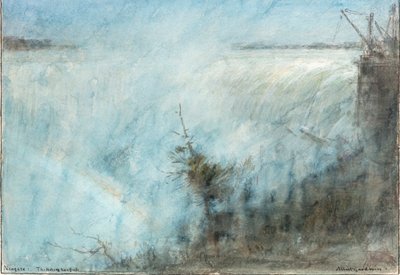 Niagara. Wodospad Podkowy (akwarela) autorstwa Albert Goodwin