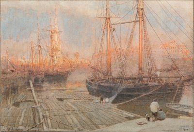 St Mary Redcliffe, Bristol autorstwa Albert Goodwin