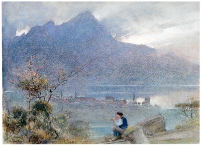 Stansstad i Pilatus, Szwajcaria, 1865-1932. autorstwa Albert Goodwin