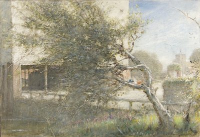 Sturry Nr Canterbury, c.1860-c.1932 (akwarela i farba do ciała na papierze) autorstwa Albert Goodwin