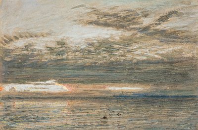 Zachód słońca nad morzem autorstwa Albert Goodwin