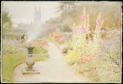 Ogród Opactwa autorstwa Albert Goodwin