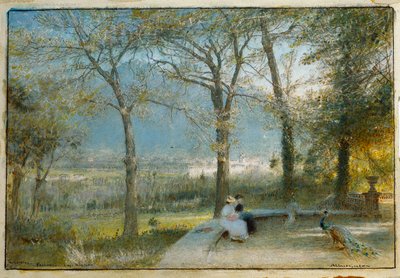 Ogrody, Pallanza, Jezioro Maggiore autorstwa Albert Goodwin