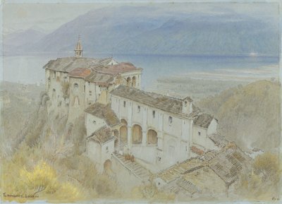 Klasztor, Locarno autorstwa Albert Goodwin