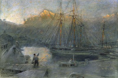 Port Sollo, Majorka, autorstwa Albert Goodwin