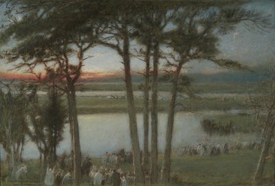Droga rzeczna, na zachód autorstwa Albert Goodwin