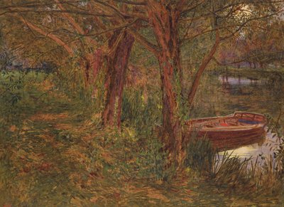 Rzeka o zmierzchu (wc z kolorem nadwozia na papierze) autorstwa Albert Goodwin
