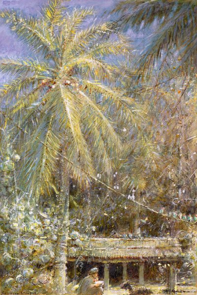 Historia wraku statku Robinsona Crusoe autorstwa Albert Goodwin