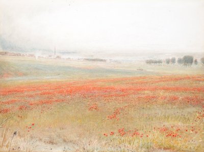 Kłosy. Maki w kukurydzy. Salisbury autorstwa Albert Goodwin