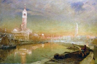Wenecja- Świt Świętojańskiego (olej na płótnie) autorstwa Albert Goodwin