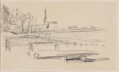 Kronborg widziany z zachodu autorstwa Albert Gottschalk
